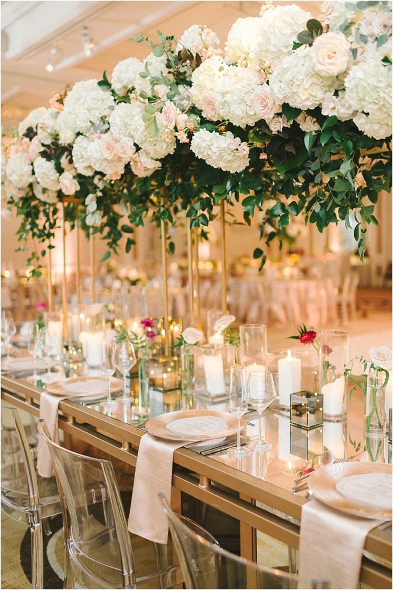 Fairmont Hotel Washington DC Wedding, Geometric Rose Gold Touches