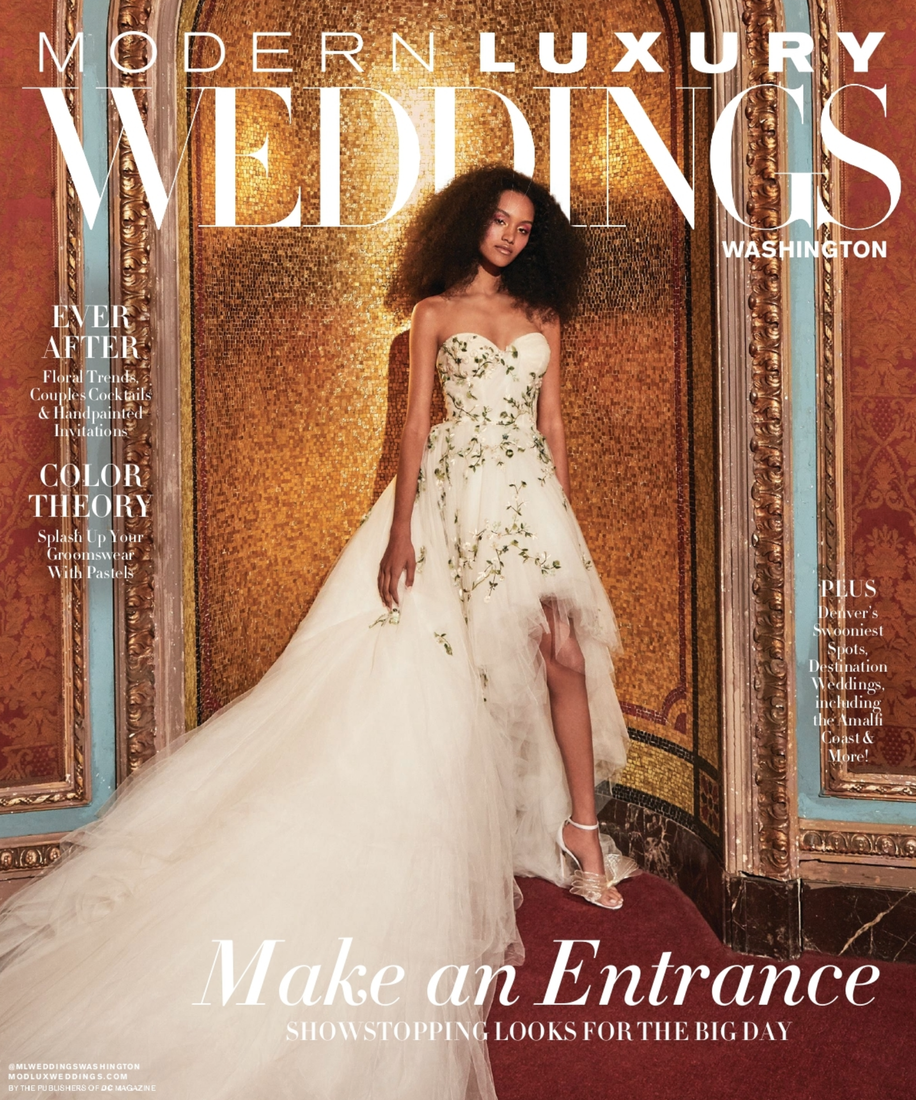 fairmont hotel washington dc wedding, modern luxury magazine cover